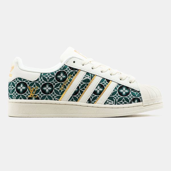 Кроссовки Adidas Superstar x Louis Vuitton Cream Green 23308-Зелений-42 фото