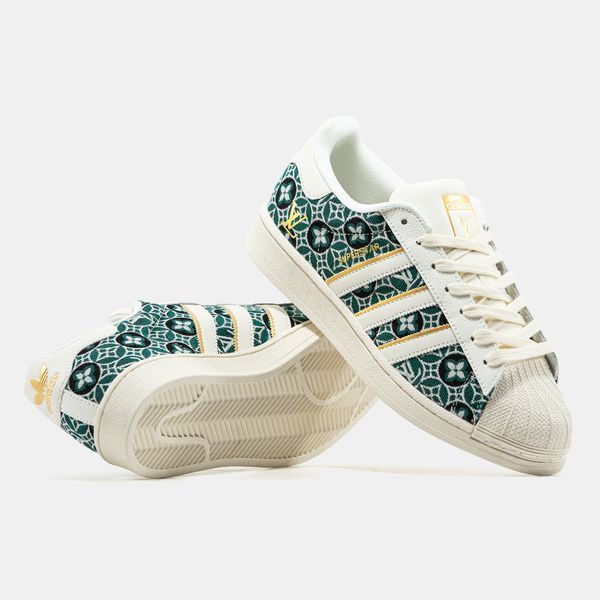 Кроссовки Adidas Superstar x Louis Vuitton Cream Green 23308-Зелений-42 фото