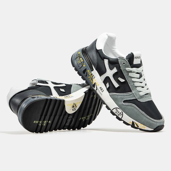 Кроссовки Premiata Mick Black Grey White 20725-Різнокольоровий-40 фото