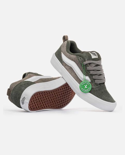 Кроссовки Vans KNU Skool Grey Green White 15697-37 фото