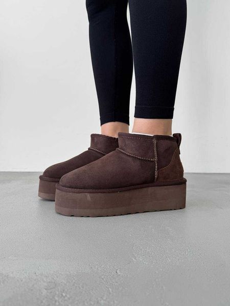 Уггі Ugg Classic Ultra Mini Platform XL Brown 18597--36 фото