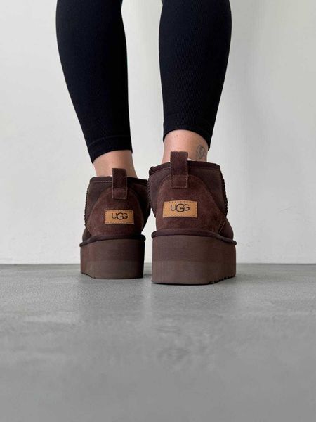 Уггі Ugg Classic Ultra Mini Platform XL Brown 18597--36 фото