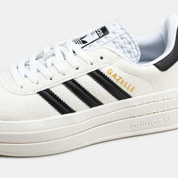 Кроссовки Adidas Gazelle Bold Platform White Black 12094--39 фото