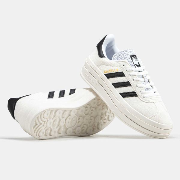Кроссовки Adidas Gazelle Bold Platform White Black 12094--39 фото
