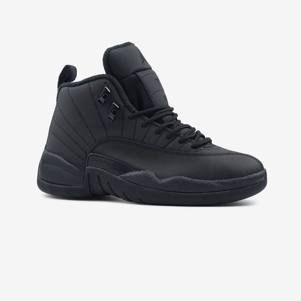 Кросівки Nike Air Jordan 12 Retro Black 22655-Чорний-36 фото