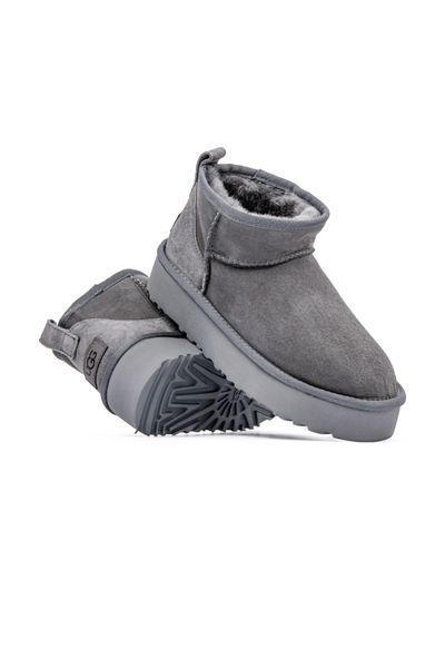 Уггі UGG Ultra Mini Platform Grey 10551--36 фото